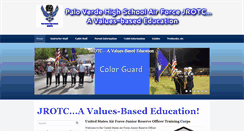 Desktop Screenshot of paloverdeafjrotc.org